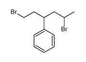 1,5-dibromohexan-3-ylbenzene Structure