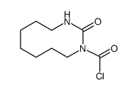 2-oxo-1,3-diazecane-1-carbonyl chloride结构式