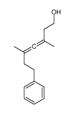 3,5-dimethyl-7-phenylhepta-3,4-dien-1-ol结构式