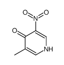 4-Pyridinol,3-methyl-5-nitro-结构式