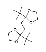 bis (tertiobutyl-2 dioxolanne-1,3 yl-2)-1,2 ethane结构式