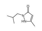 3-Pyrazolin-5-one,1-isobutyl-3-methyl- (5CI) Structure