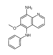 6-methoxy-N5-phenyl-quinoline-5,8-diyldiamine Structure