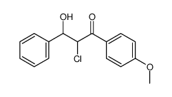 2-chloro-3-hydroxy-1-(4-methoxy-phenyl)-3-phenyl-propan-1-one Structure