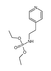 diethyl N-[2-(pyridin-4-yl)-ethyl]-phosphoramidate结构式