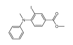 methyl 3-iodo-4-[methyl(phenyl)amino]benzoate结构式