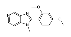 2-(2,4-dimethoxyphenyl)-1-methylimidazo[4,5-c]pyridine结构式