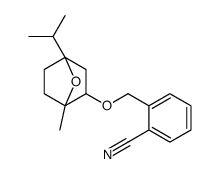 2-[(1-methyl-4-propan-2-yl-7-oxabicyclo[2.2.1]heptan-2-yl)oxymethyl]benzonitrile结构式