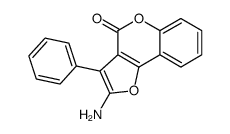 2-amino-3-phenylfuro[3,2-c]chromen-4-one Structure