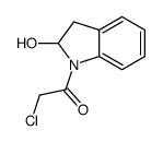 1H-Indol-2-ol, 1-(chloroacetyl)-2,3-dihydro- (9CI) Structure