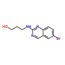 3-[(6-Bromo-2-quinazolinyl)amino]-1-propanol Structure