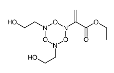 ethyl 2-[4,6-bis(2-hydroxyethyl)-1,3,5,2,4,6-trioxatriazinan-2-yl]prop-2-enoate Structure