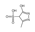 3-methyl-5-oxo-1,4-dihydropyrazole-4-sulfonic acid结构式