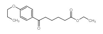 ETHYL 6-OXO-6-(4-N-PROPOXYPHENYL)HEXANOATE结构式