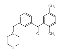 2,5-DIMETHYL-3'-THIOMORPHOLINOMETHYL BENZOPHENONE Structure