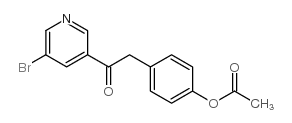 4-acetoxybenzyl 5-bromo-3-pyridyl ketone structure