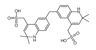 6,6'-methylenebis(2,2-dimethyl-4-methanesulfonic acid-1,2-dihydroquinoline) Structure