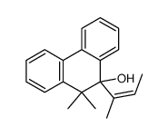 10,10-dimethyl-9-(trans-1-methylprop-1-en-1-yl)-9,10-dihydrophenanthren-9-ol结构式