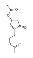 2-(3-acetyloxy-5-oxocyclopenten-1-yl)ethyl acetate结构式