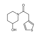 1-(3-羟基-1-哌啶基)-2-(3-噻吩基)乙酮结构式