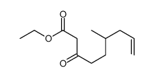 ethyl 6-methyl-3-oxonon-8-enoate Structure