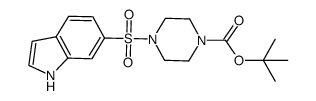 4-(1H-indole-6-sulfonyl)-piperazine-1-carboxylic acid tert-butyl ester Structure