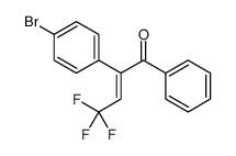 2-(4-bromophenyl)-4,4,4-trifluoro-1-phenylbut-2-en-1-one Structure