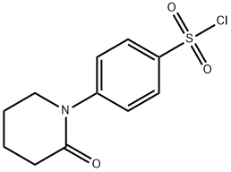 4-(2-oxo-1-piperidinyl)benzenesulfonyl chloride结构式