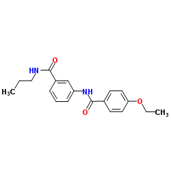 3-[(4-Ethoxybenzoyl)amino]-N-propylbenzamide结构式