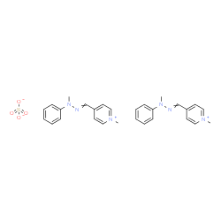 1-methyl-4-[(methylphenylhydrazono)methyl]pyridinium sulphate (2:1) picture