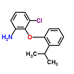 3-Chloro-2-(2-isopropylphenoxy)aniline结构式