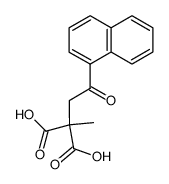 2-methyl-2-(1-naphtoylmethyl)malonic acid结构式