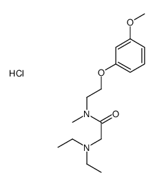 2-(diethylamino)-N-[2-(3-methoxyphenoxy)ethyl]-N-methylacetamide,hydrochloride结构式