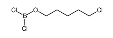 (5-chloropentyloxy)dichloroborane Structure