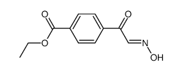 4-(2-hydroxyimino-acetyl)-benzoic acid ethyl ester结构式