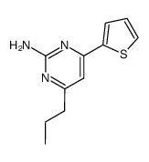 4-propyl-6-thiophen-2-yl-pyrimidin-2-ylamine Structure