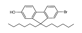 7-bromo-9,9-di-n-hexylfluoren-2-ol Structure