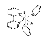 {RuBr2(py)2(bpy)}结构式