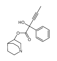 1-azabicyclo[2.2.2]octan-3-yl 2-hydroxy-2-phenylpent-3-ynoate结构式