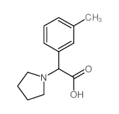 Pyrrolidin-1-yl-m-tolyl-acetic acid结构式