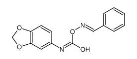 [(E)-benzylideneamino] N-(1,3-benzodioxol-5-yl)carbamate Structure