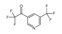 2,2,2-trifluoro-1-[5-(trifluoromethyl)pyridin-3-yl]ethanone结构式