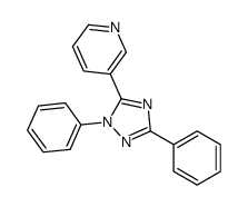 3-(2,5-diphenyl-1,2,4-triazol-3-yl)pyridine Structure