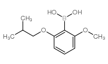 2-异丁氧基-6-甲氧基苯硼酸结构式