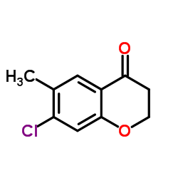 7-Chloro-6-methyl-2,3-dihydro-4H-chromen-4-one Structure