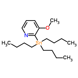 3-甲氧基-2-(三丁基锡烷基)吡啶结构式