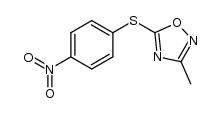 3-methyl-5-(4-nitrophenylthio)-1,2,4-oxadiazole结构式