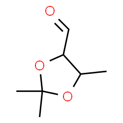 1,3-Dioxolane-4-carboxaldehyde, 2,2,5-trimethyl-, (4R-cis)- (9CI)结构式