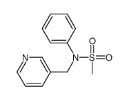 N-phenyl-N-(pyridin-3-ylmethyl)methanesulfonamide Structure