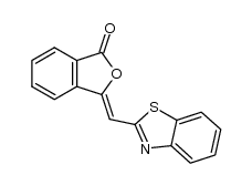 (Benzothiazolyl-2) methylidenyl-3 phtalide结构式